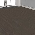 Dark Colored Wooden Flooring With Natural Wood Grain In Indoor Space Under Sunlight