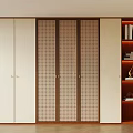 Middle Style Bookcase 3d model