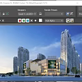 Modern Commercial Street With High Rise Buildings Shopping Mall And Busy Urban Atmosphere