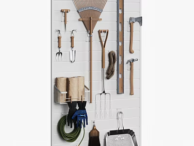 Modern Tool Wall 3d model