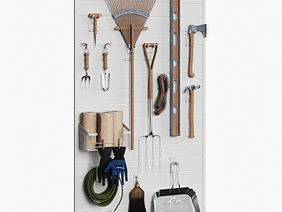 Modern Tool Wall 3d model