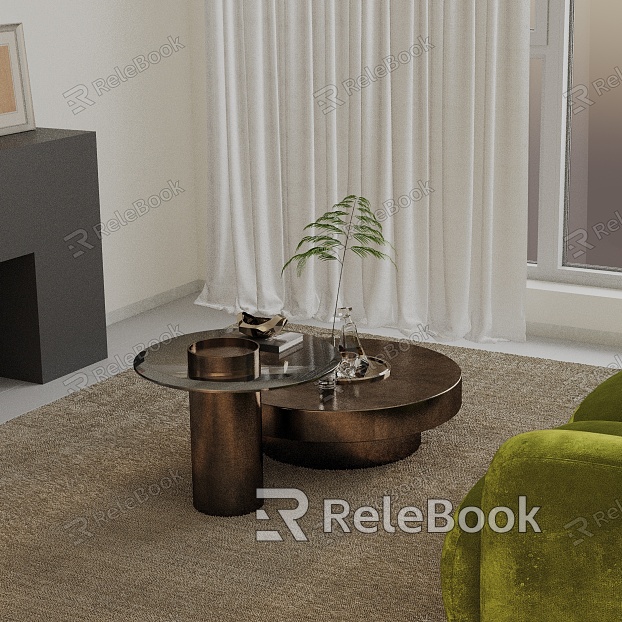 Modern coffee table model