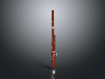 Modern Brown Tall Household Floor Lamp With Metal Parts Buttons And Silver Base 3d model