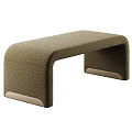 Modern Minimalist Upholstered Sofa Bench With Soft Fabric For Bedroom And Entryway Home Decoration