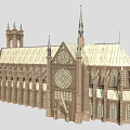 Historic Gothic Architecture With Spires Rose Windows And Intricate Stone Carvings