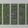 Various Stepping Stones Patterns For Garden Path With Natural Stone And Grass
