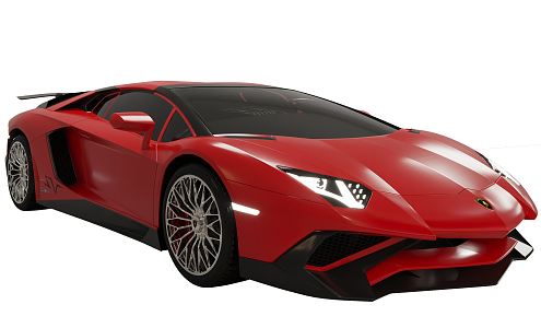 Modern sports car 3d model