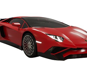 Modern sports car 3d model