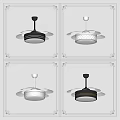 Modern ceiling fan light invisible fan light 3d model
