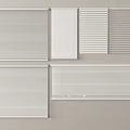 Window Blinds Featuring Various Designs Different Styles and Multiple Size Options 3d model