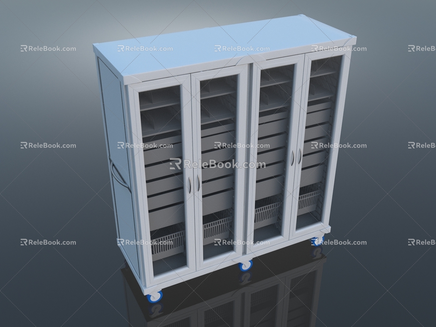 Modern medical cabinet 3d model