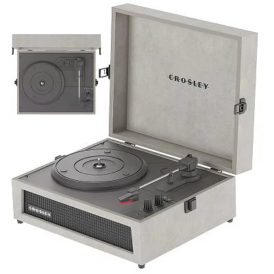 Crosley Portable Turntable Audio System With Built In Speakers And Classic Design 3d model