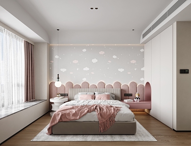 Modern Daughter Room 3d model