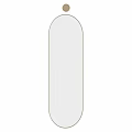 Modern Gold Framed Arched Wall Mirror For Stylish Home Interior Decoration