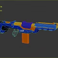 NERF Elite Toy Gun With Blue And Orange Plastic Design For Kids Play