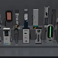 Public Charging Stations For Electric Vehicles With Modern Design And Various Types
