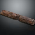 Wooden Decorative Sculpture With Natural Carved Texture And Long Shape Design