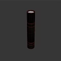 Black Tactical Flashlight With Bright LED Light And Durable Metal Body