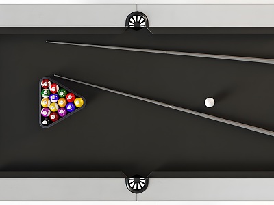 Billiard Table Combination Table Billiard Table Cue Billiard Table Snooker 3d model