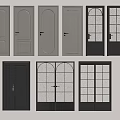 Hinged Doors With Various Modern Designs Glass And Wooden Panels For Home Interior