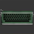 Vintage Green Typewriter With Retro Style Classic Design For Household Use