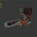 Chainsaw Handheld Chainsaw Gasoline Saw Diesel Saw Chainsaw Wood Logging Tools 3d model