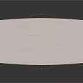 Modern Wooden Dining Table With Oval Tabletop And Crossed Legs Design