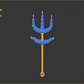 Scepter Ancient Scepter Cane Ancient Scepter Magic Scepter Metal Scepter Classical Scepter Magic Scepter 3d model