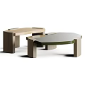 Modern Coffee Table Designs Featuring Wooden Legs And Round Top Surfaces