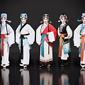 2D Peking Opera Characters Sheng Dan Jing Mo Chou Xiao Sheng Shusheng Drama Characters Local Drama 3d model