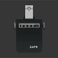 Black 3APR Device Featuring Control Knobs And Dial Indicators On Surface