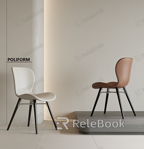 Modern Single Chair Combination Dining Chair Desk Chair Tea Chair Leather Chair Metal Chair Armchair model