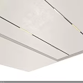 Lighting Combination Featuring Black Long Strip Design With LED Lights And White Accent For Indoor