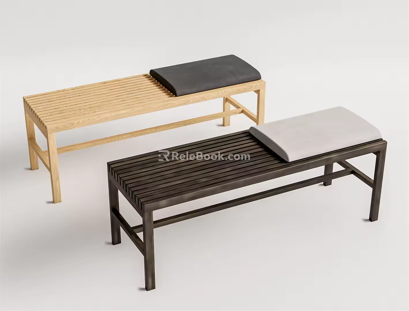 Modern bench 3d model