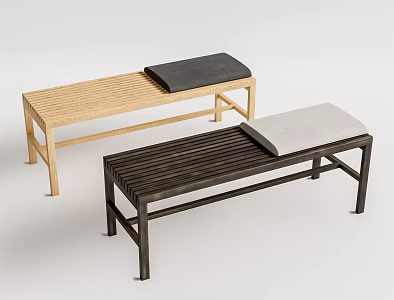 Modern bench 3d model