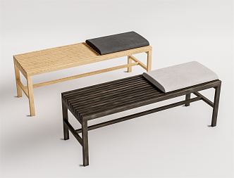 Modern bench 3d model