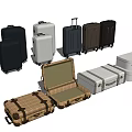 Assorted Travel Luggage Including Hard Shell Soft Shell And Vintage Suitcases In Various Colors