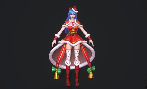 Christmas Theme Role Game Role 3d model