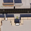 Urban Road Facilities at Intersection With Crosswalks Lane Arrows And Bicycle Lane
