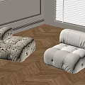 Stylish Single Sofa Set With Zebra Print And Beige Design In Wooden Floor Interior