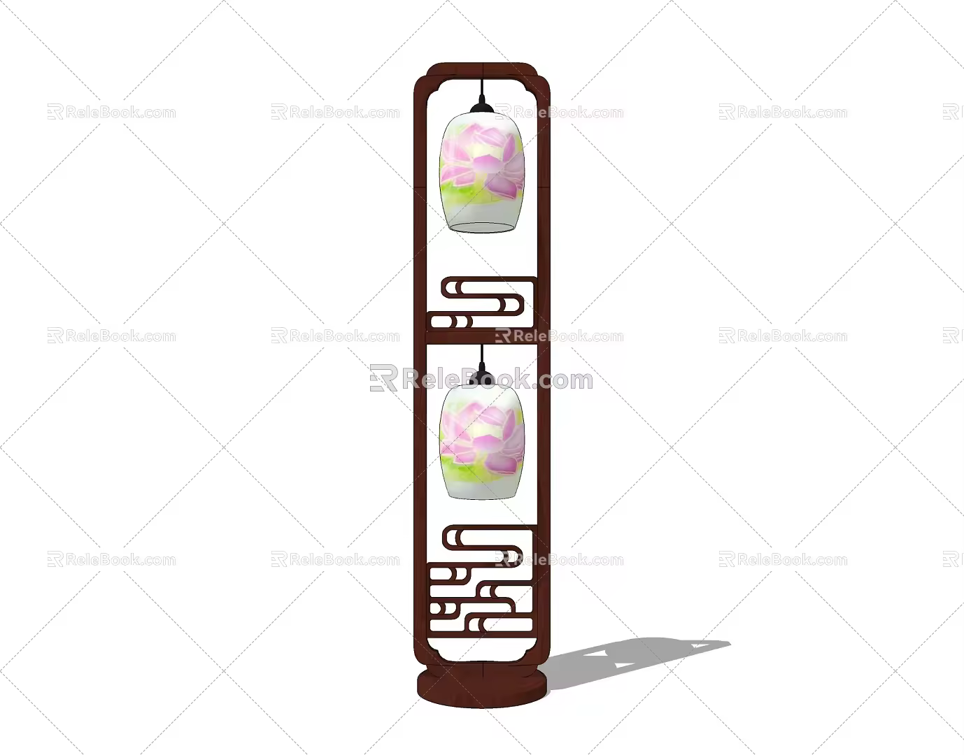 Alien floor lamp 3d model