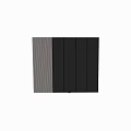 Modern Abstract Painting With Black And White Vertical Stripes Dark Textured Background And Gold Lines
