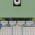 Industrial Equipment Structural Design Featuring Metal Framework Pipes and Electrical Components