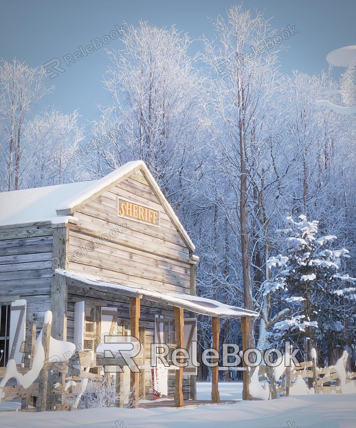 Modern Snow View Chalet Villa Outdoor Homestay Chalet Building Snow View Chalet Homestay Exclusive Lakeside Villa Landscape Snow View Chalet Villa model