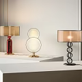 Light Luxury Table Lamp Table Lamp Combination 3d model