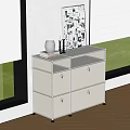 Modern Side Cabinet Module Combination Cabinet Sideboard Storage Cabinet Storage Cabinet 3d model