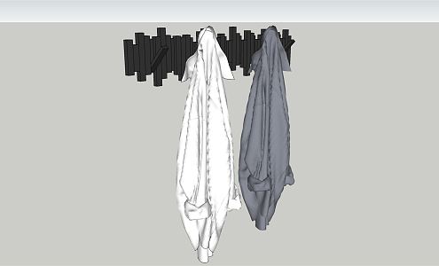 Modern Hook Simple Fashion Wall Hanging 3d model