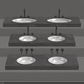 Modern Bathroom Vanity With Double Sink Marble Countertop And Faucet Design