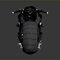 Modern Sporty Motorcycle Design With Black Body Red Accent Wheels And Sleek Seat