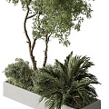 Modern tree green plant pile outdoor green plant plants flowers and plants outdoor landscape green plant green plant pond plant flower bed 3d model